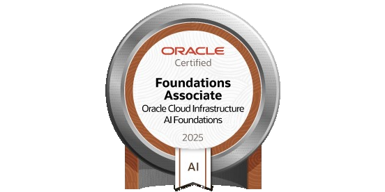 Oracle OCI 2025 AI Foundations Associate badge